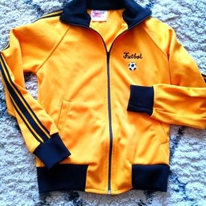 Vintage mania de Brasil soccer futbol jacket track  size small